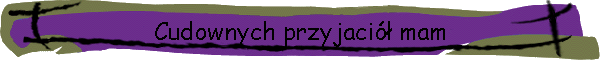 Cudownych przyjaci mam