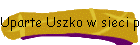 Uparte Uszko w sieci pajęczyny